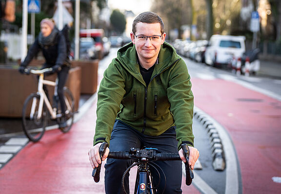 Ansgar Hegerfeld, Verkehrspolitischer Sprecher des ADFC Frankfurt